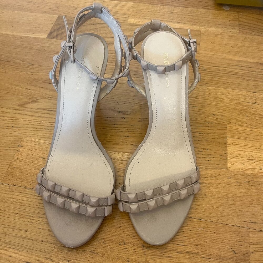 BCBG Generation |  Ankle Studded Strappy Heel | Sz 8.5